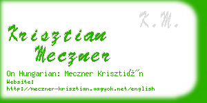 krisztian meczner business card